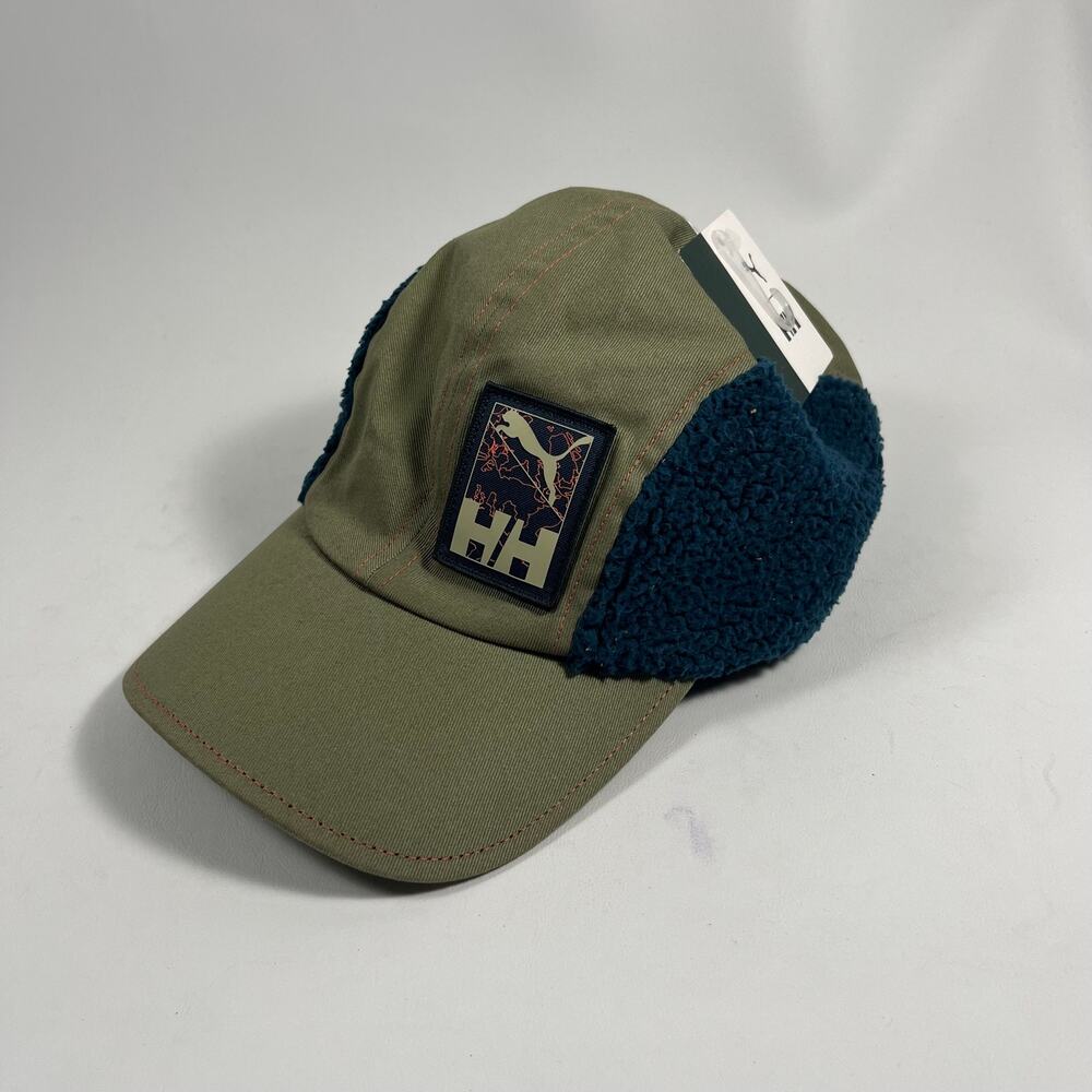 NEW Helly Hansen x Puma Baseball Cap Sherpa Olive Green Outdoor Casual